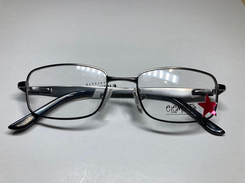 ELEMENTS BOY’S GUNMETAL EYEGLASS FRAMES #EL-212 C2 SIZE: 46-17-125 (00)