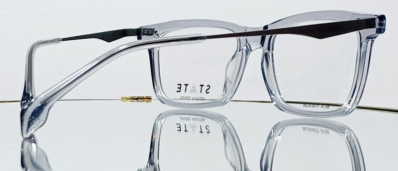 STATE Optical Co. HIDEOUT Eyeglasses SMOKE MATTE GRAPHITE New Plastic 53-19-145 gallery