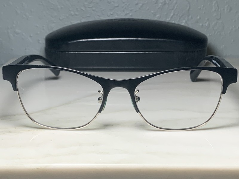 Coach New York HC 5074 -Color 9239 Satin Black Silver/Black- Case “Frames Only”