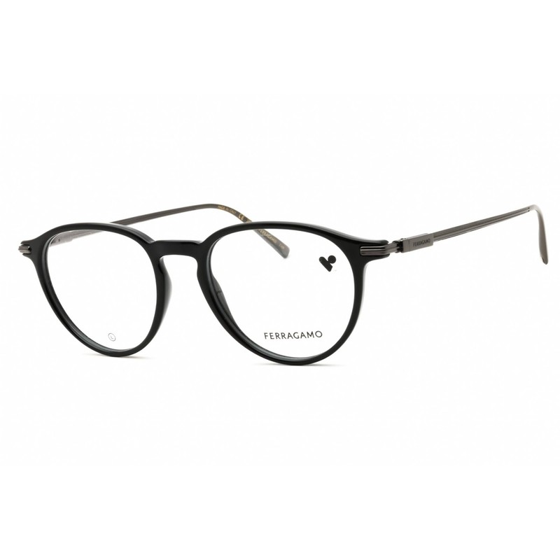 Salvatore Ferragamo Unisex Eyeglasses Black Round Full Rim Frame SF2976 001