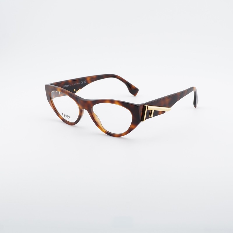 Fendi FE50092I 053 Havana 52mm Eyeglasses New Authentic gallery