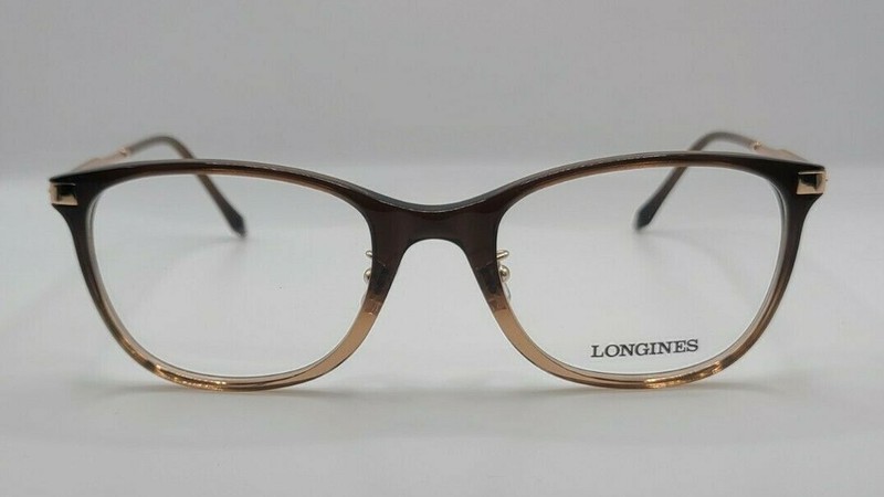 Longines LG5015-H 050 Brown Gradient Eyeglasses Frame 54-21-140 Nose Pads Italy