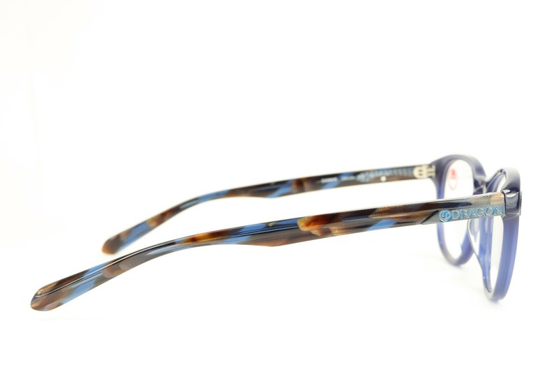 DRAGON DR131 SAMMIE 400 Blue / Brown Havana 48-19-145 Eyeglass Frames SMALL F90 gallery