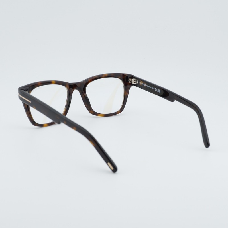 NEW Tom Ford FT5886-B 052 Havana/Clear Blue Light Block 50mm Eyeglasses gallery