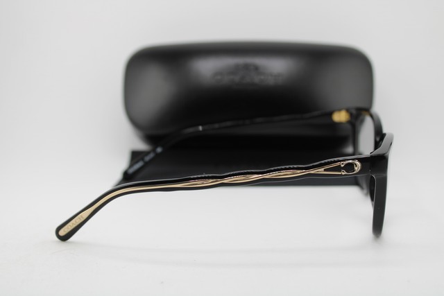 NEW COACH HC 6186 5002 BLACK GOLD AUTHENTIC EYEGLASSES 51-17 gallery