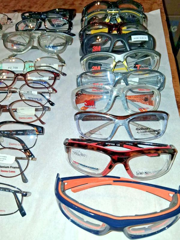 Lot of 50 NEW Safety Frames - Various Brands 3M, OnGuard, Uvex, Titmus, Armour + gallery