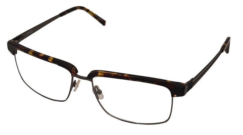 Jones New York Havana Mens Plastic Rectangle Eyewear , VJOM374 60mm