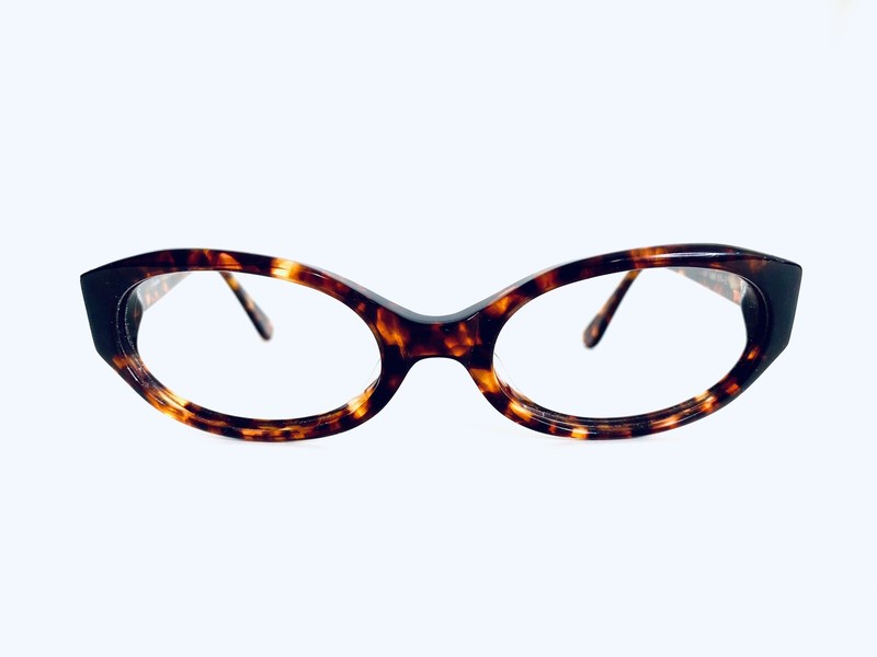VTG Elizabeth Arden Brown Tortoise Lucite Oval Glasses EA SUN 50 15 130 gallery