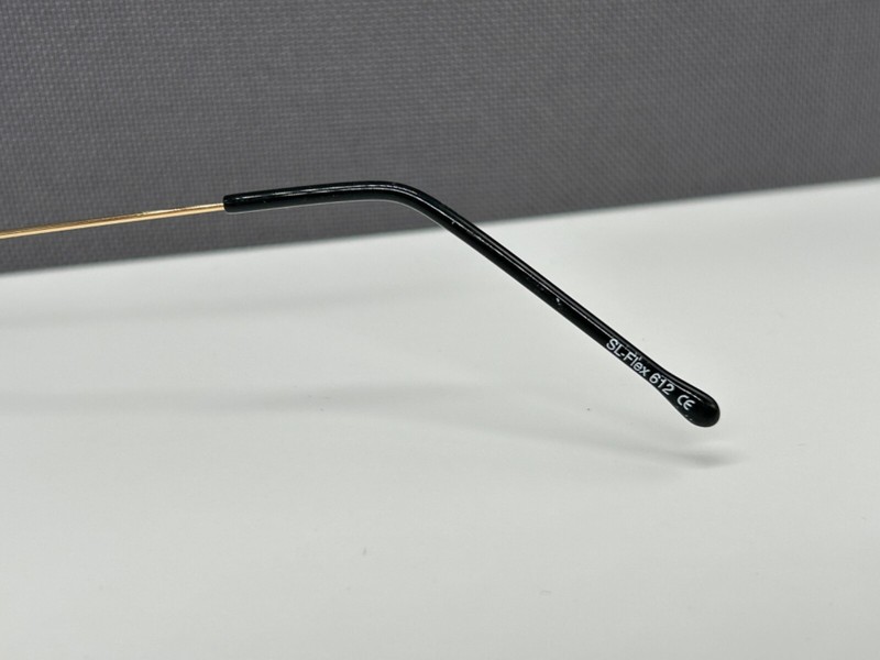Toms design Eyeglasses Frames woman Round Oval Gold Rimless Germany Sl Flex Np gallery