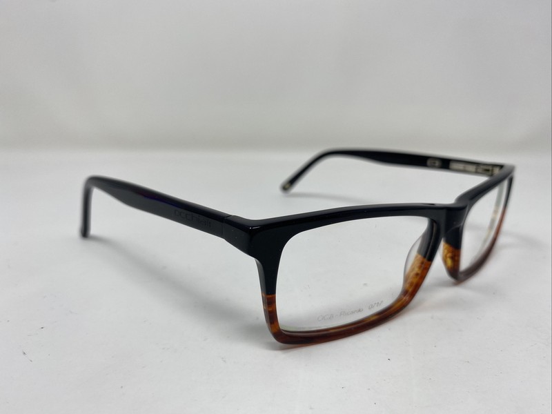 OCCHIALI EYEGLASSES FRAME OCA-RICARDO 0717 54-15-135 BLACK FULL ROM CZ09 gallery
