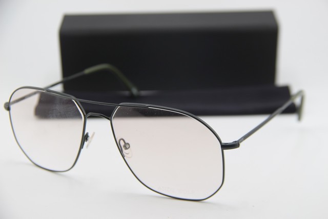 NEW ANDY WOLF 4732 COL. E BLACK GREEN GUNMETAL AUTHENTIC EYEGLASSES 59-15