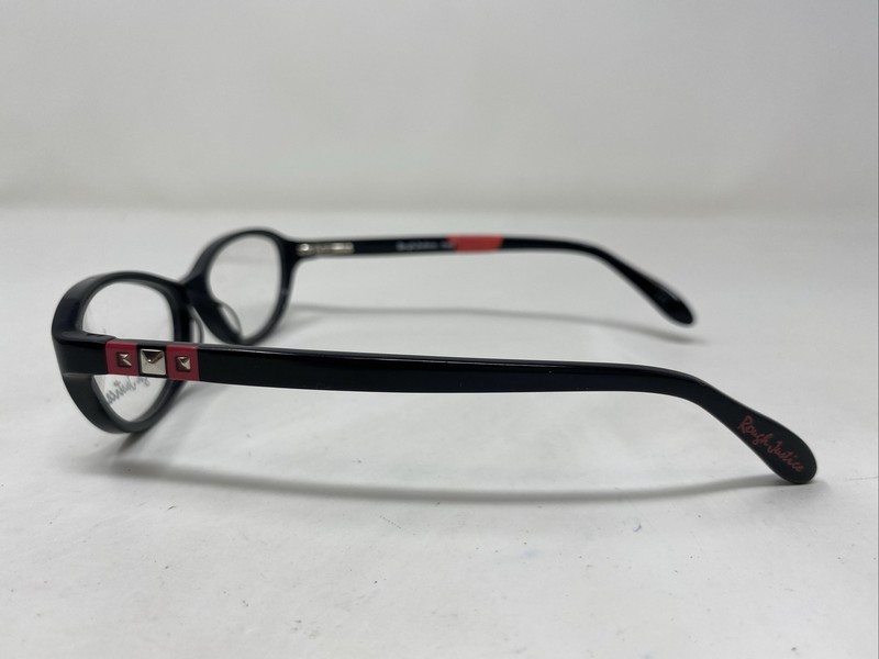 Rough Justice Foxy Black Magic 53-16-135 Full Rim Eyeglasses Frame EB56 gallery