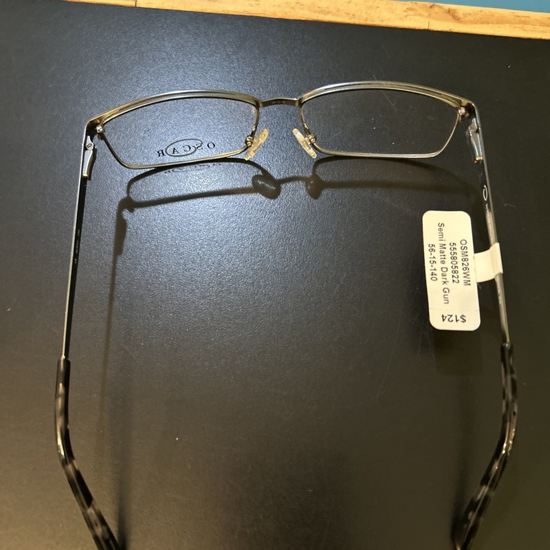 Oscar de la Renta OSM826 OSM 826 Eyeglass Frames Semi Matte Dark gun 56 15 140 gallery