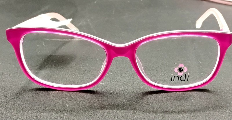 KIDS Indi Eyeglasses Frames KG20217 Hot Pink 47-14-125 NWT $129.95 gallery