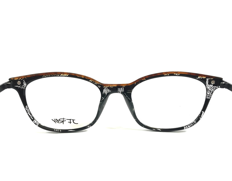 J.F. Rey Eyeglasses Frames JF1353 0290 Black Panther Black Leopard 52-20-146 gallery