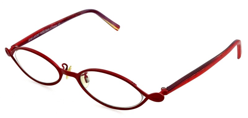 Jean LaFont PENELOPE 126 49mm Satin RedEyeglasses Frames Only France gallery