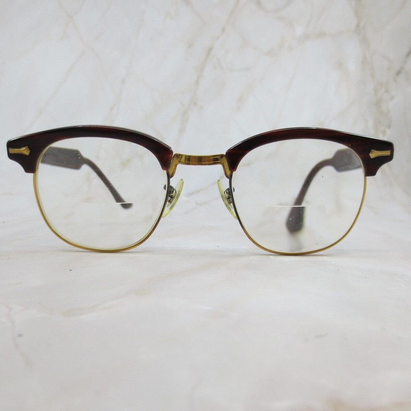 Shuron Eyeglasses Frame SC U.S.A Women’s Red Plastic Cat Eye Half Rim 22