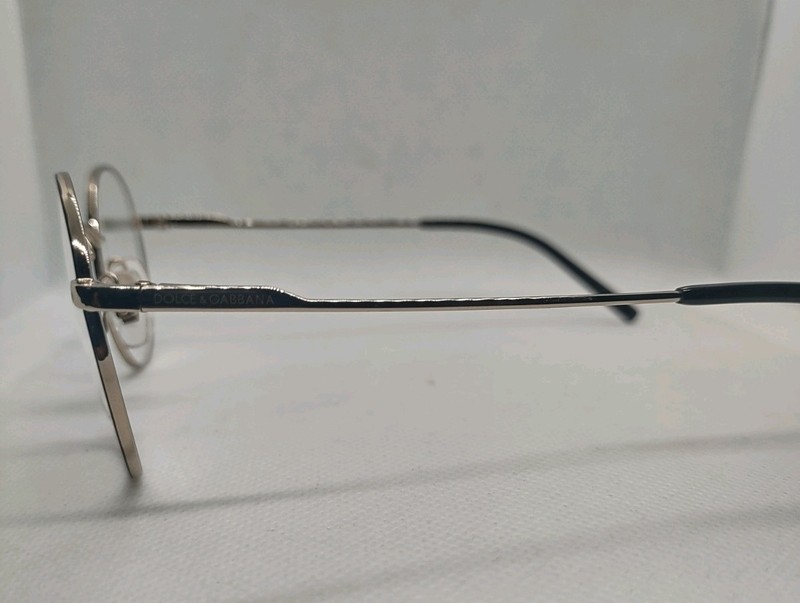 Dolce & Gabbana DG1290 Men Matte Black-Pale Gold Eyeglasses. Size 50-21-145. gallery