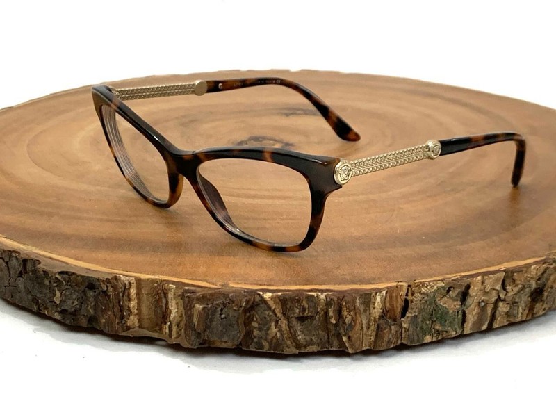 Versace Eyeglasses Frames Tortoise Shell Gold Woman VE 3214 944