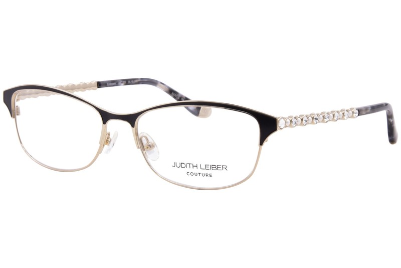 Judith Leiber Couture Embrace Eyeglasses Women’s Jet Full Rim Cat Eye 55mm