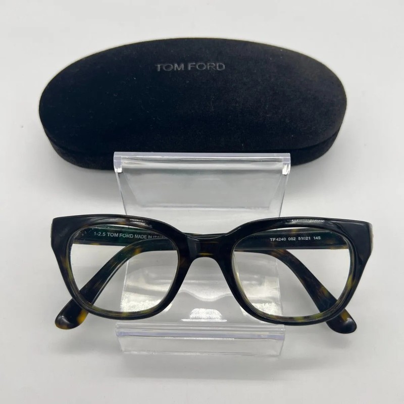 TOM FORD TF4240 Eyeglasses Black Brown with Case