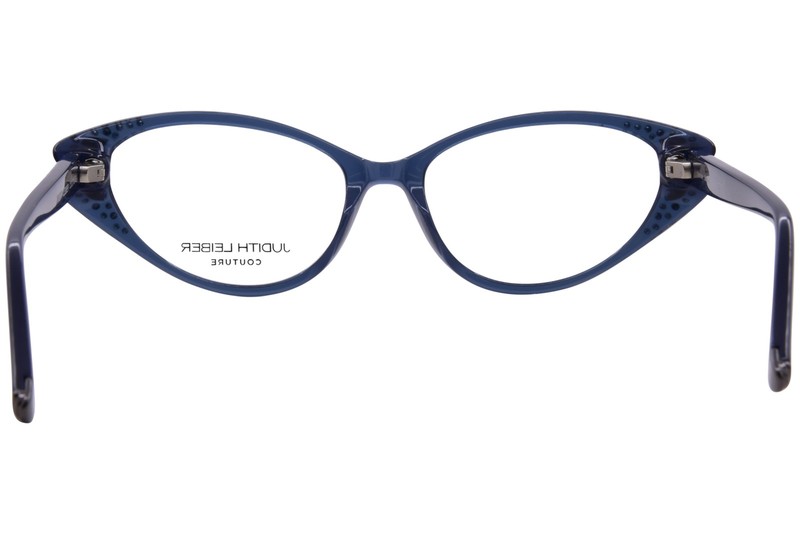 Judith Leiber Couture Serenade Eyeglasses Women's Sapphire Full Rim Cat Eye 54mm gallery