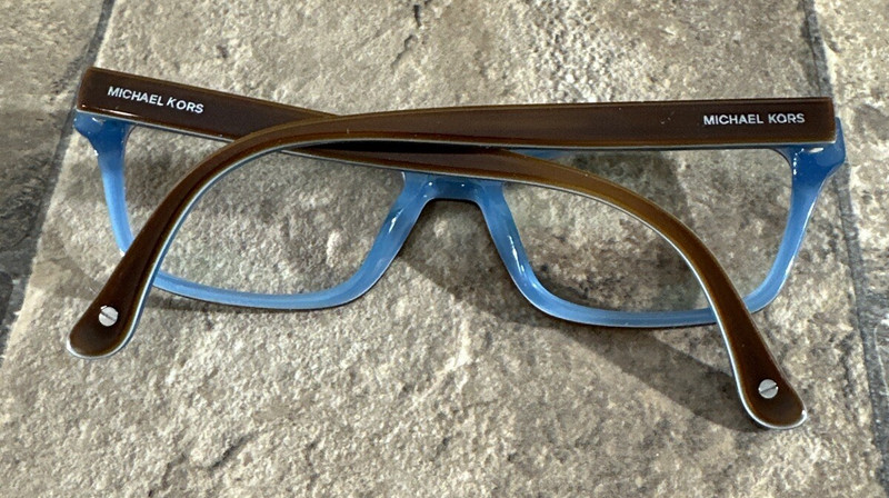 Michael Kors MK257 235 Brown Teal Eyeglasses Frame Full Rim 52-17-135-35mm G17 gallery
