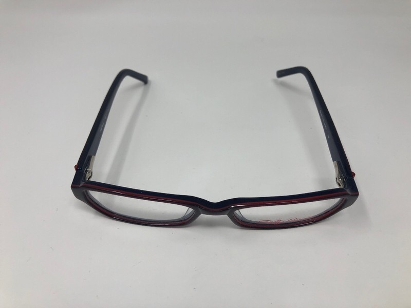 SALLY HORSE PETITE Eyeglasses Frame Sally 4 51-16-135 Burgundy/Blue ZX74 gallery