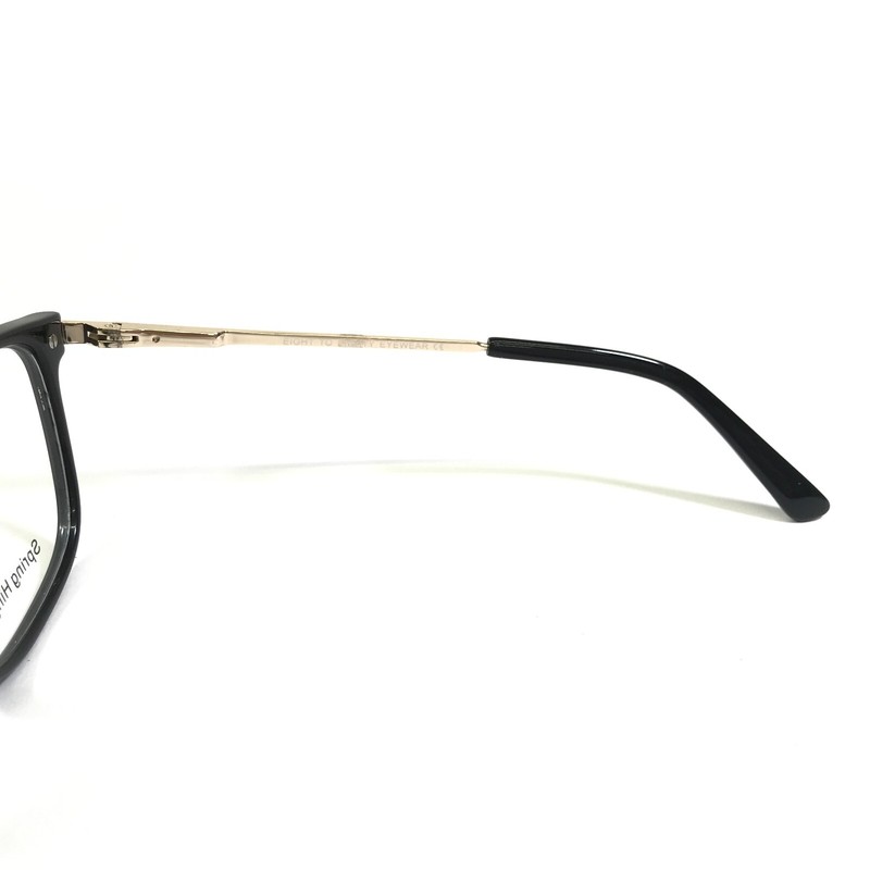 Eight to Eighty Eyeglasses Frames BRIANNA BLACK Gold Square Crystals 53-18-135 gallery