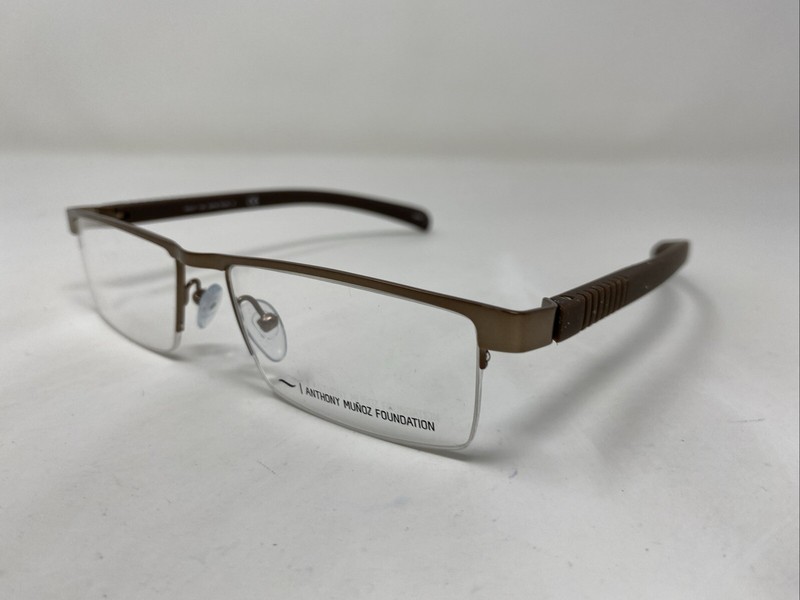 La Tilde T4 1003 SATIN TAUPE 54-17-135 Brown Half Rim Eyeglasses Frame O861 gallery
