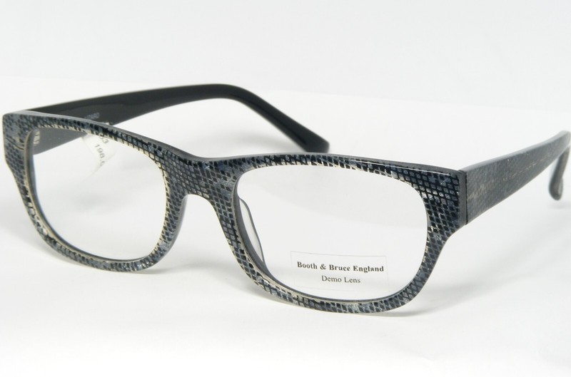 Booth & Bruce ENGLAND 901 BLACK LIZARD EYEGLASSES GLASSES FRAME 51-20-144mm