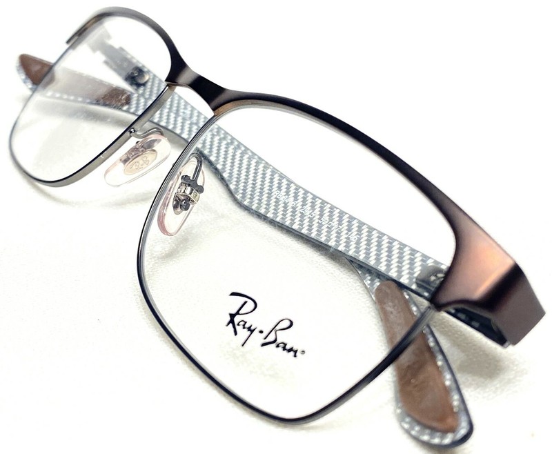 NEW Ray Ban RB8416 2915 Mens Brown Carbon Fiber Eyeglasses Frames 53/17~145