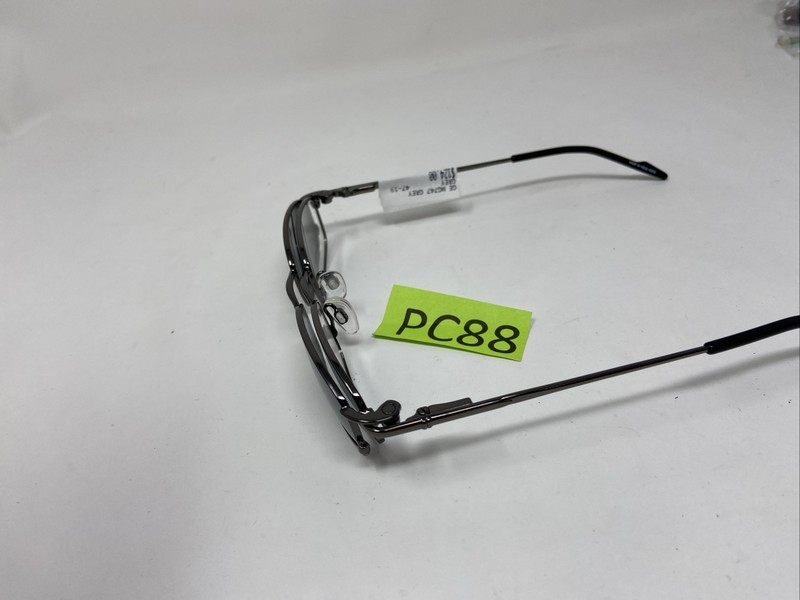 GEORGE EYEWEAR 747 47/19/135 20 GRAY FLEX HINGE W/ POLARIZED SUN CLIP PC88 gallery