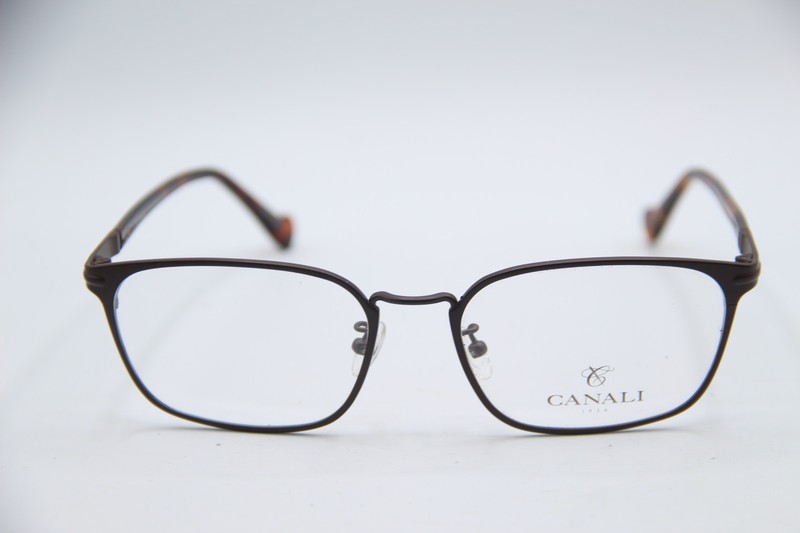 NEW CANALI CO 604A C02 BROWN GUNMETAL HAVANA AUTHENTIC FRAMES EYEGLASSES 55-18 gallery