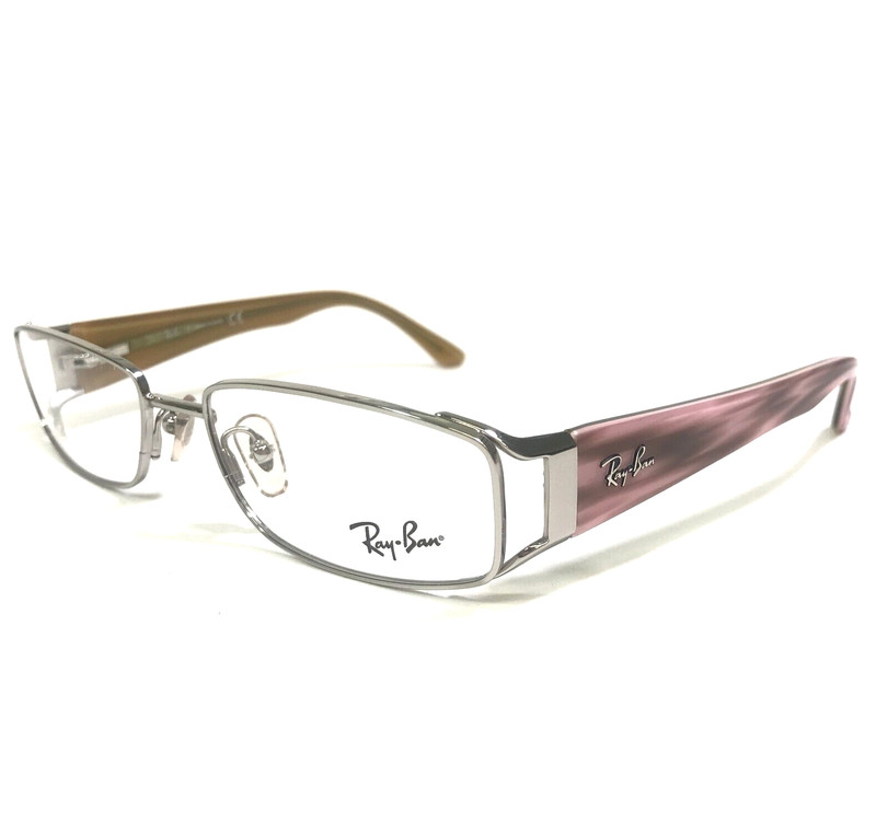 Ray-Ban Eyeglasses Frames RB6157 2501 Silver Brown Pink Horn Wire Rim 53-16-130