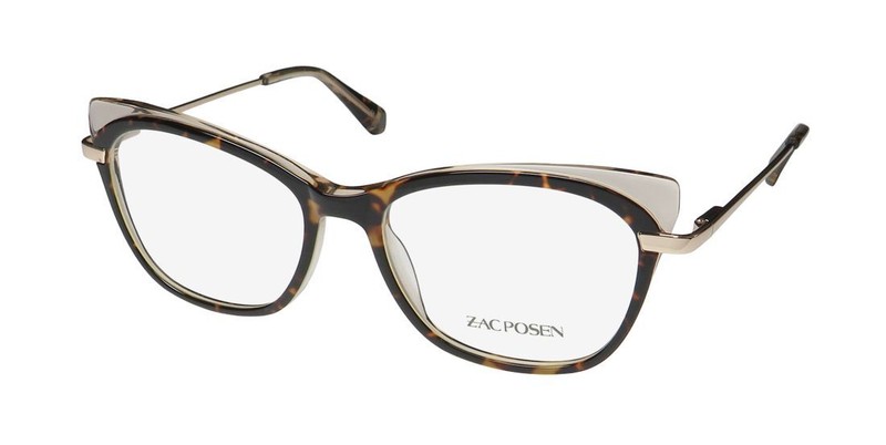 NEW ZAC POSEN CHAKA GLASSES WOMENS RETRO TORTOISE TO PLASTIC 51-16-135 CAT EYE