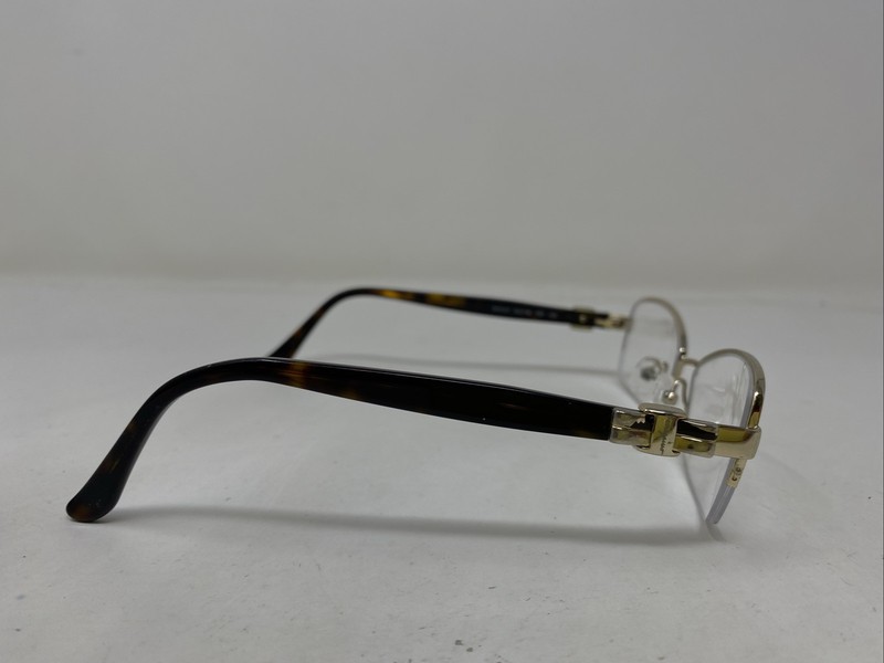 Salvatore Ferragamo Italy SF2101 757 53-16-135 Light Gold Eyeglasses Frame I918 gallery