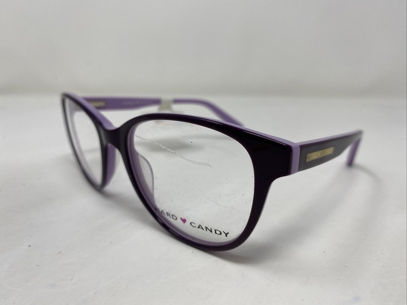 Hard Candy HC43 LAV 52-18-135 Lavender Purple Full Rim Eyeglasses Frame F953 gallery