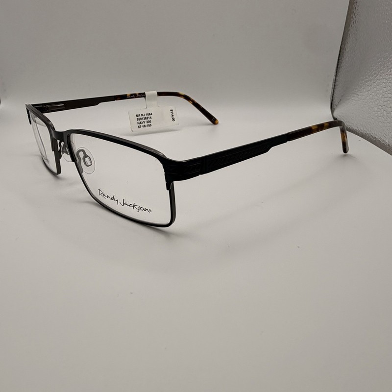 Randy Jackson RJ1064 300 Navy Extended Fit Eyeglass Frames 57 18 150 MSRP $114 gallery