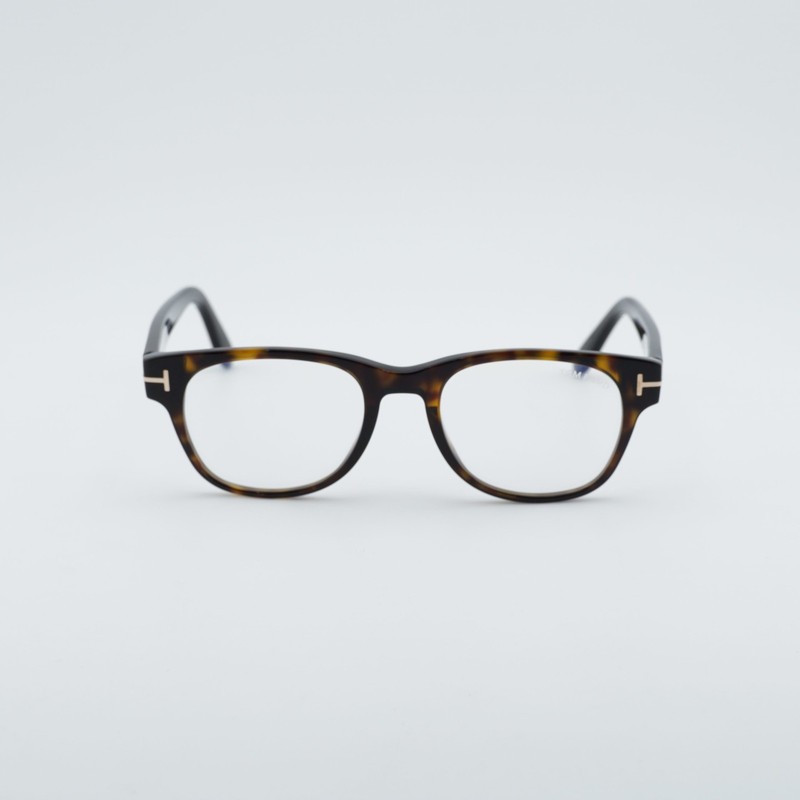 Tom Ford FT5898-B 052 Dark Havana/Clear Blue Light Block 50mm Eyeglasses New ... gallery