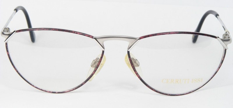 Vintage Cerruti 1881 C 1802 WR PURPLE SILVER EYEGLASSES GLASSES FRAME C1802 56mm gallery