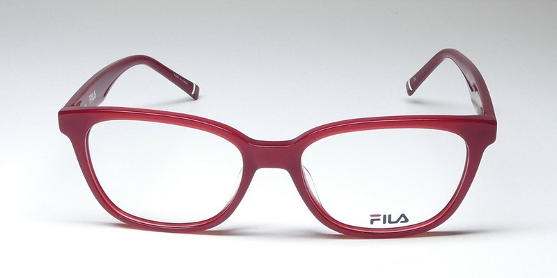 NEW FILA VFI177 GLASSES FULL-RIM WOMENS SQUARE PLASTIC 51-16-140 BURGUNDY RED gallery