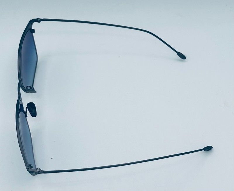 John Varvatos Mens Square Navy Metal Sunglass V524. 57mm gallery