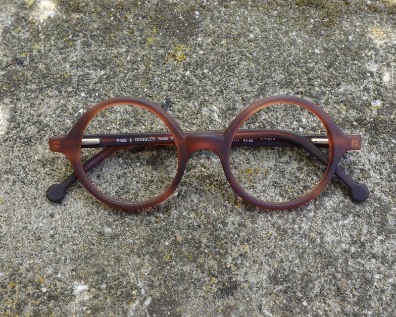 Alexander Matte Brown 43mm Iconic Round Eyeglasses
