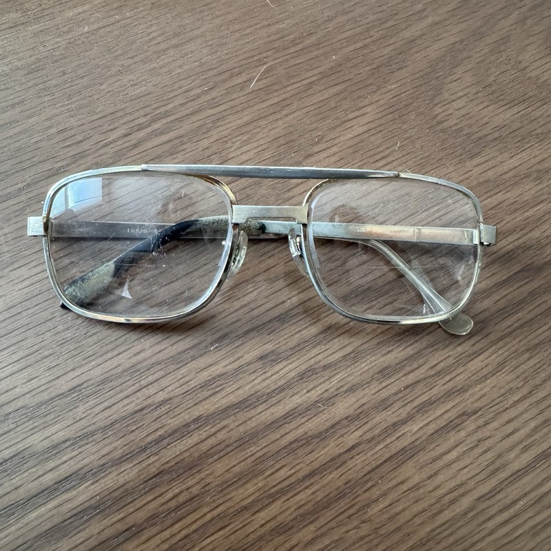 Vintage Italian Aviator Eyeglasses USA 54-23 Retro 80s 90s Frames