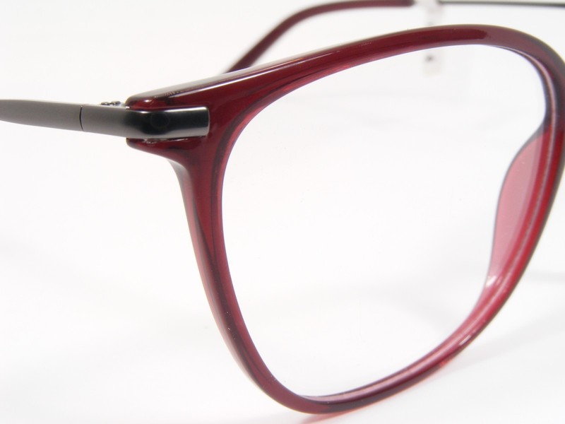 SUNOPTIC SO AC26D Burgundy /Gunmetal UNIQUE EYEGLASSES GLASSES FRAME 53-17-140mm gallery