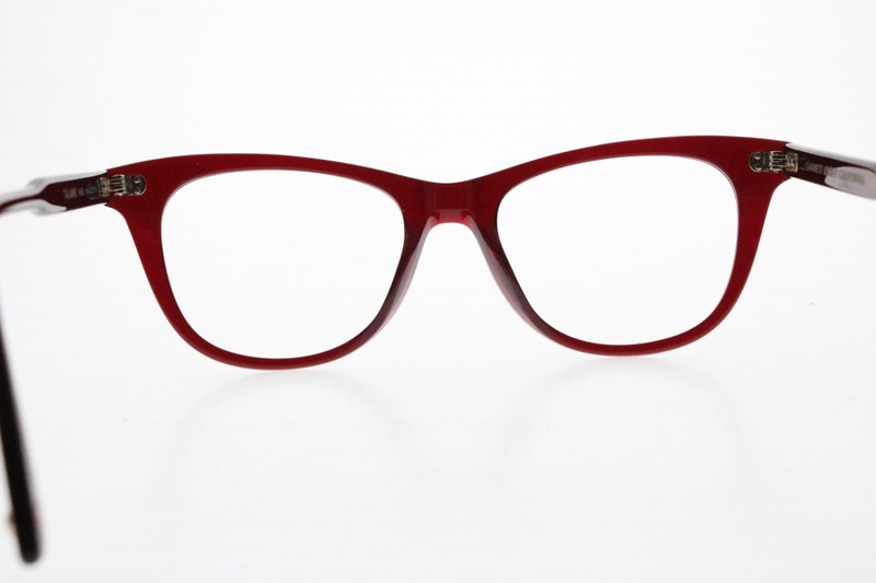 Garrett Leight TIA JANE MER Cat Eye Frames Red Merlot 47/19-147 mm gallery