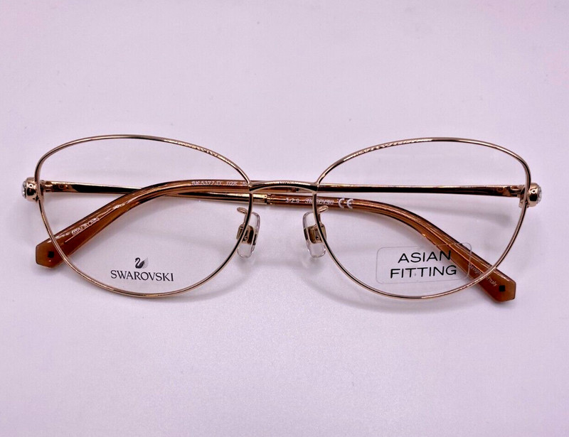 Swarovski SK5377-D 028 Gold Metal Eyeglasses Frame 55-16-140 Asian Fitting gallery