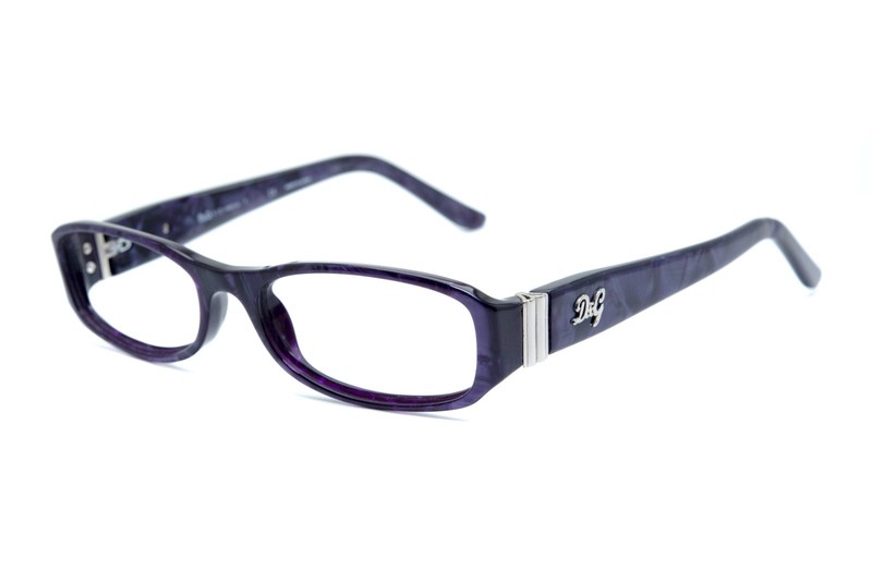 Dolce & Gabbana D&G DG 1153 824 Purple Marble small size 50/16/135 Eyeglasses