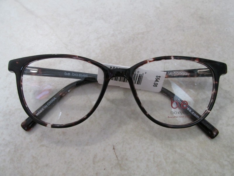 NEW B.E. Bio Eyes BE45 FREESIA Eyeglass Frames 52-16-140 Purple/Tortoise $54.00